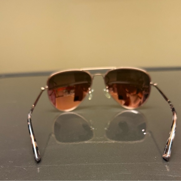Aviator Sunglasses with Gold and Pink Lenses main image 6